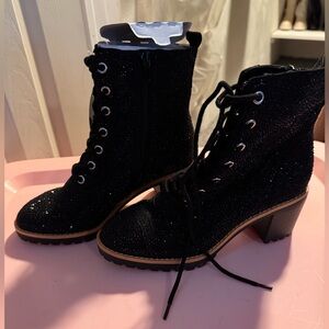 Brand new sparkle INC heeled woman’s boots